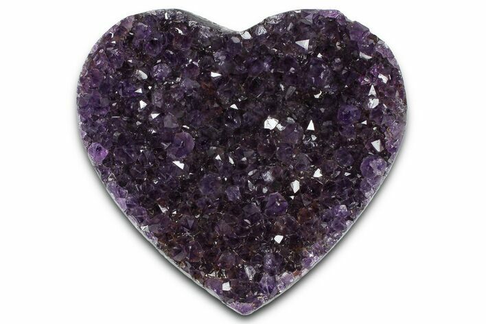 Dark Purple Amethyst Heart - Uruguay #364544